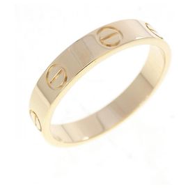 Cartier Mini Love Band Ring aus 18K Gelbgold