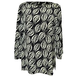 Vestido Etro con estampado de hojas en seda multicolor