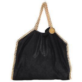 Stella Mc Cartney Stella McCartney Small Falabella Tote Bag in Schwarz Shaggy Deer