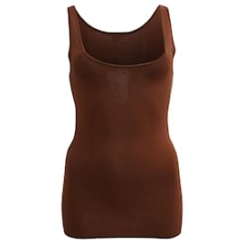Canotta in maglia Totême in viscosa marrone