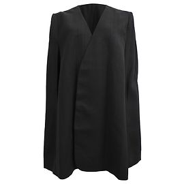 Blazer Cape Dinner Totême en viscosa negra