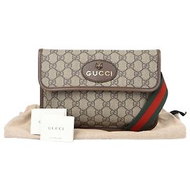 Borsa a vita Gucci Neo Vintage Marrone GG Supreme Canvas