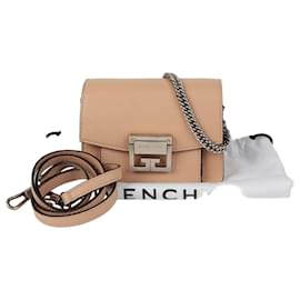 Givenchy GV3 Mini borsa a tracolla beige in pelle