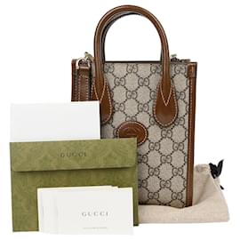 Gucci Interlocking Mini Tote Schultertasche