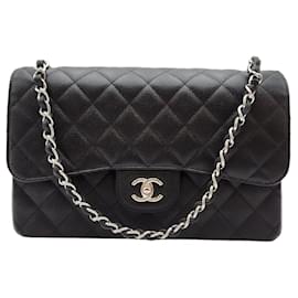 Chanel Classic Large Caviar Black Condition