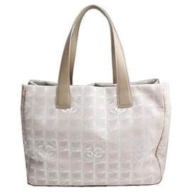 Chanel Tote e borsa a tracolla in jacquard beige