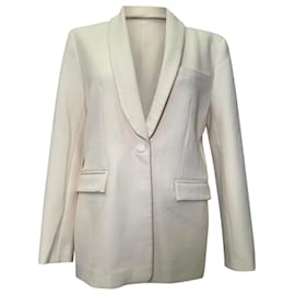Maje Suit Blazer in Ivory Polyester