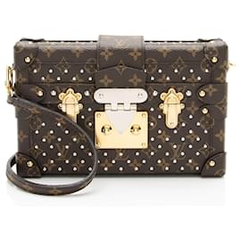 Borsa Petite Malle in tela Monogram con borchie - Louis Vuitton