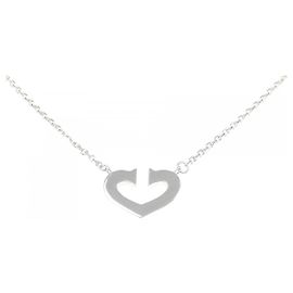 Collana Cartier C Heart 750 Oro Bianco