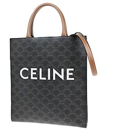 Tote Verticale Triomphe Celine in Tela Cerata Small - Céline