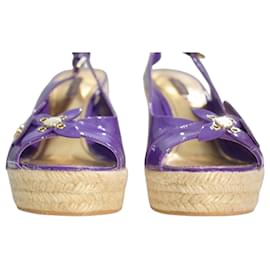 Louis Vuitton Espadrilles Zeppa Monogramma Floreale Viola