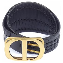 Cinto Christian Dior Standard Black 35-MA-0199