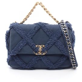 Borsa a tracolla Chanel 19 Dixneuf in tela trapuntata