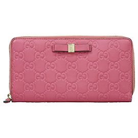 Cartera con cremallera Gucci (Outlet) Microguccissima de piel Long