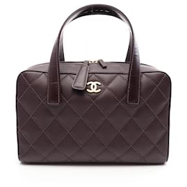 Borsa Chanel Wild Stitch in Bordeaux
