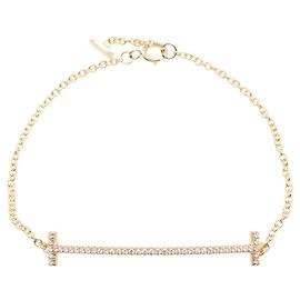 Bracciale T Smile piccolo di Tiffany & Co. in oro rosa 18K