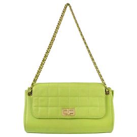Chanel Chocolate Bar Mademoiselle Lock Chain Quilted velvet