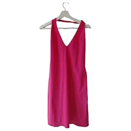 Versace pinkes Cover-up Kleid mit Greca-Ring