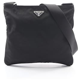 Borsa a tracolla con logo Triangle Prada