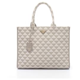Prada TRIANGOLO JACQUARD Tote Bag