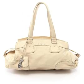 Borsa Celine Logo in pelle avorio - Céline