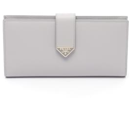 Portafoglio lungo bi-fold Prada