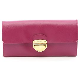 Prada Saffiano TUC Bi-fold Long Wallet