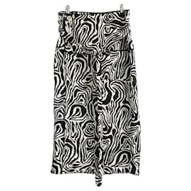 Marni Falda midi satén estampado cebra Pre-Fall 2018
