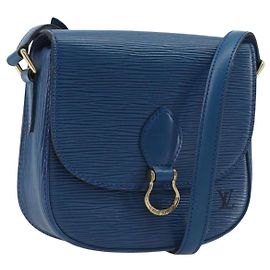 Borsa a Spalla LOUIS VUITTON Epi Saint Cloud PM Blue M52195 LV Auth 187685