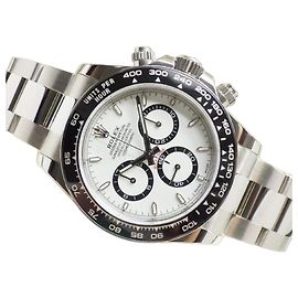 ROLEX Daytona quadrante bianco 126500LN non utilizzato '25 Uomo