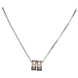 Collana Christian Dior Metallo Argento Autentica BA13641