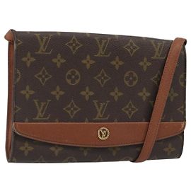 LOUIS VUITTON Monogram Bordeaux 24 Bolsa de Ombro M51798 LV Auth 188322