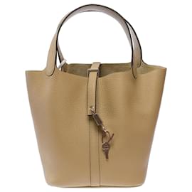 Borsa HERMES Picotin in Pelle Beige - 103682 - Hermès