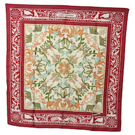 Hermès HERMES Carré 90 Sciarpa in seta Rossa Autentica mr2616