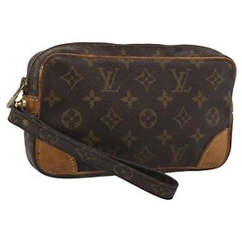 LOUIS VUITTON Monogram Marly Dragonne PM Clutch M51827 LV Auth BA13571