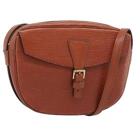 LOUIS VUITTON Epi Jeune FilleMM Shoulder Bag Marrone M52153 LV Auth 189241