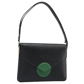 Borsa a Spalla LOUIS VUITTON Epi Osh Black Green M52444 LV Auth BA13566