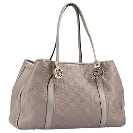 GUCCI GG Canvas Guccissima Miss GG Tasche aus Leder Rosa Silber 232957 Auth 188757V