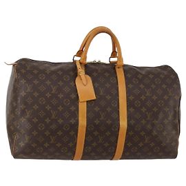 LOUIS VUITTON Borsa Boston Monogram Keepall 55 M41424 LV Auth 186387A