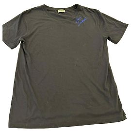 T-shirt Saint Laurent Logo Ricamato - Nero