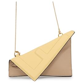 Borsa a tracolla Fendi Chain Shoulder Pouch Flip Nano in pelle