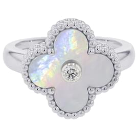 Van Cleef & Arpels Alhambra Ring in 18K White Gold