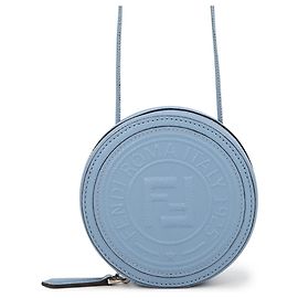 Fendi Shoulder Pouch FF Round Leather