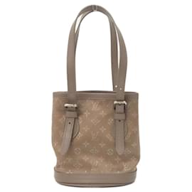Borsa Bucket Little in Satin Monogram Louis Vuitton