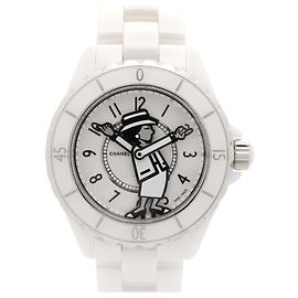 Relógio de cerâmica Chanel J12 Mademoiselle para homens