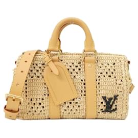 Louis Vuitton Damier Raffia Keepall Bandoulière 25cm