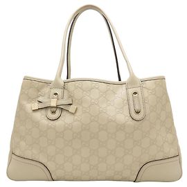 Borsa Tote Princy Gucci in pelle avorio