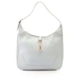 Borsa a tracolla Hermes Trim 35 in pelle blu - Hermès