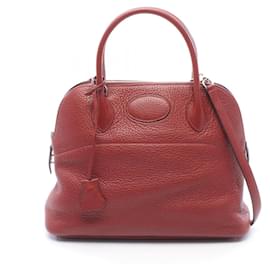 Hermès Borsa Hermes Bolide 31 in Burgundy