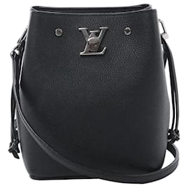 Borsa a tracolla Louis Vuitton LockMe in nero